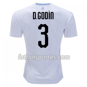 Camisetas Uruguay D.Godin 3 Segunda Equipacion Mundial 2018